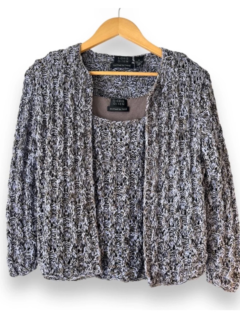Sigrid Olsen Hand Knitted Sweater Set